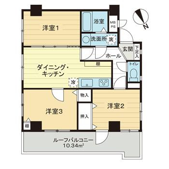 ライオンズマンション調布南の間取り