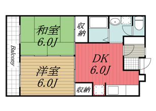 【間取り】 | 菜園ハイツ
