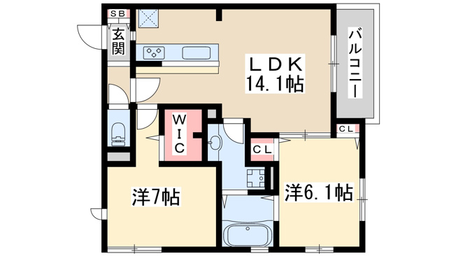 【間取り】 | コンフォートヒロシバ