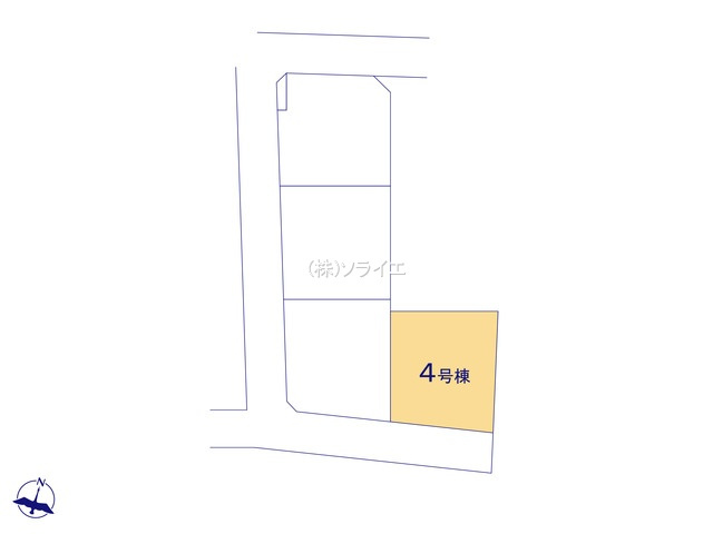川越市郭町2丁目　全4棟　新築戸建の区画図