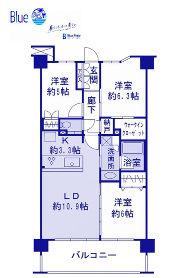 【間取り】 | ヴェレーナグラン横濱上大岡