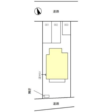 高木北K貸家の区画図