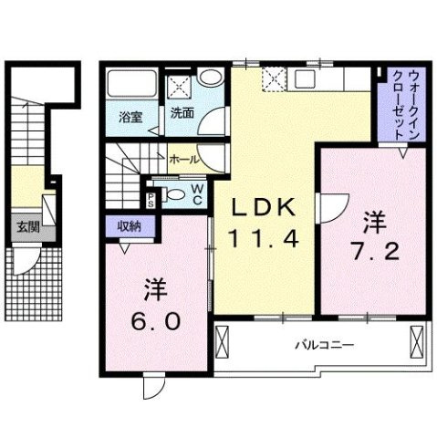 クレメント・輝Ⅱの間取り
