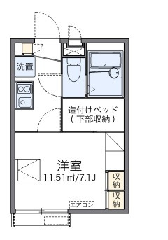 レオパレスシャルムⅡの間取り