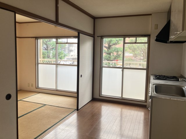 富士ハイツのバルコニー
