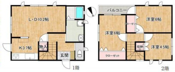 袖ケ浦市横田の間取り
