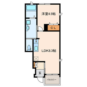 シティハイツ小山Ⅱの間取り