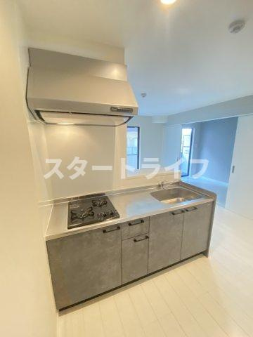 大阪市淀川区西中島２丁目の賃貸マンションのキッチン