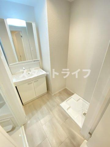 大阪市淀川区西中島２丁目の賃貸マンションの洗面所