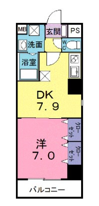 カーサ　オルテンシアの間取り