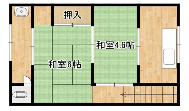 榎原貸家の間取り