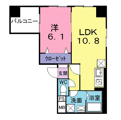 カーサ　オルテンシアの間取り