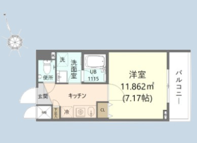 Daiwa Terrace 府中の間取り