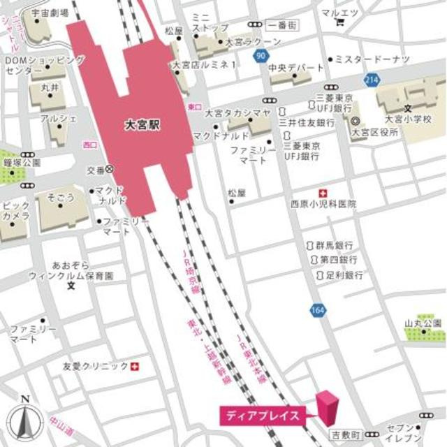 ディアプレイスの地図