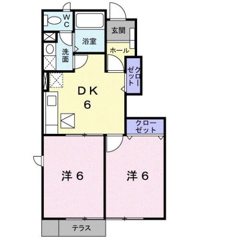 【間取り】 | ラフィネ　Ⅱ番館