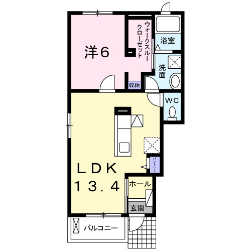 コアレスクＡの間取り