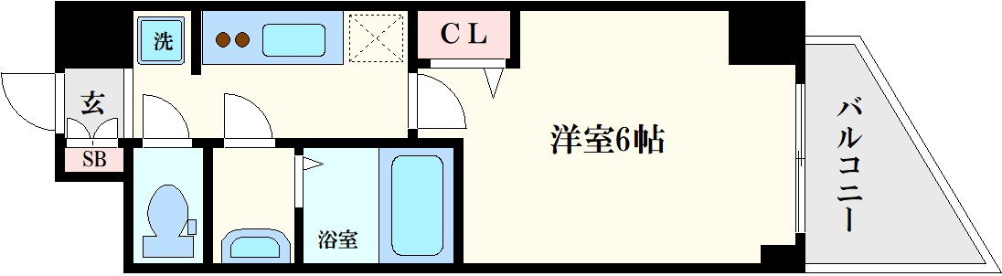 S-RESIDENCE堺筋本町Unoの間取り