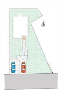 古河市坂間　2区画　新築一戸建て　02の区画図|2号棟