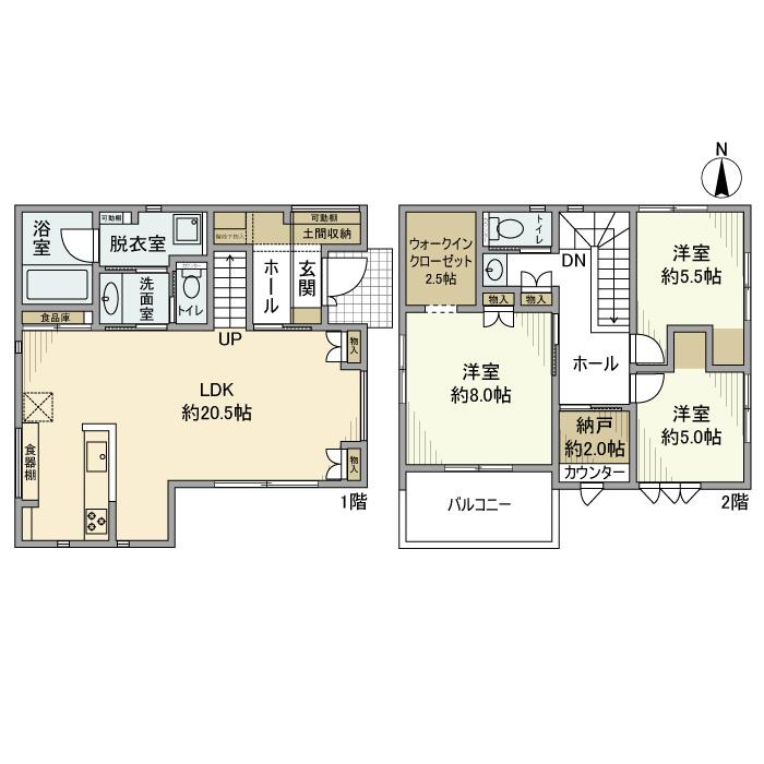 里戸建の間取り