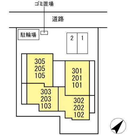 【区画図】D Paina Namamugi Ⅲ