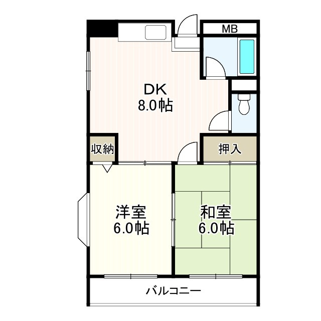 フリーダム道明寺の間取り