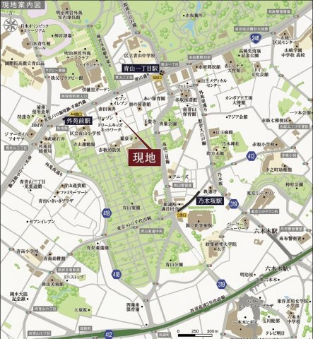 【地図】 | 南青山＿建築条件付宅地