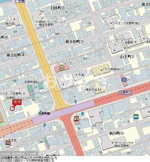 コスモ横浜吉野町の地図