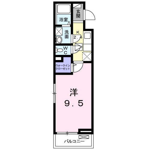 シャンドゥ　フルールⅣの間取り