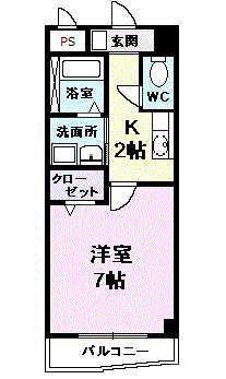 プラシードカーサの間取り