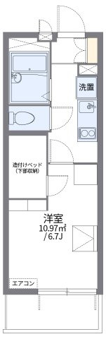 レオパレス加島駅ダイレクトⅡの間取り