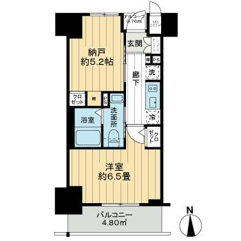 エステムプラザ大手前エヴァースの間取り