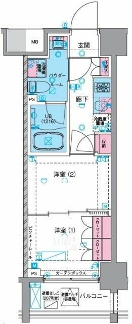 ＧＥＮＯＶＩＡ浅草Ⅵｓｋｙｇａｒｄｅｎの間取り|間取りです。