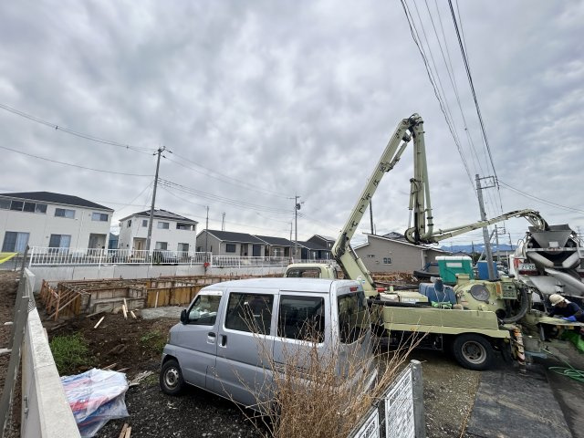 新築　高崎市箕郷町上芝第９　クレイドルガーデン　１号棟の外観|現地写真　2026年10月完成予定！類似物件のご内覧等、お気軽にお問合せください♪　							
　							
