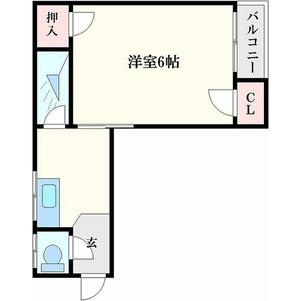 大阪市中央区農人橋２丁目の賃貸マンションの間取り