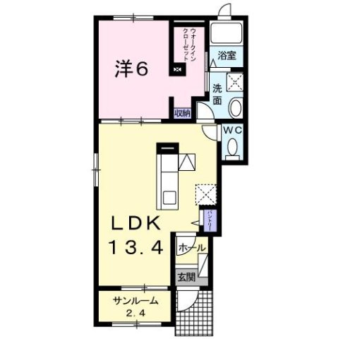 メゾン　ド　ソレイユの間取り