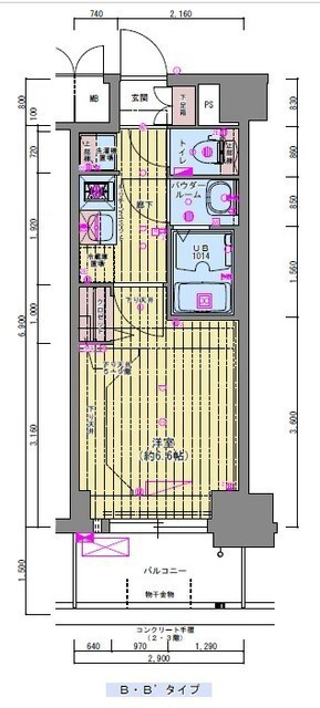 プレサンス福島ミッドエルの間取り