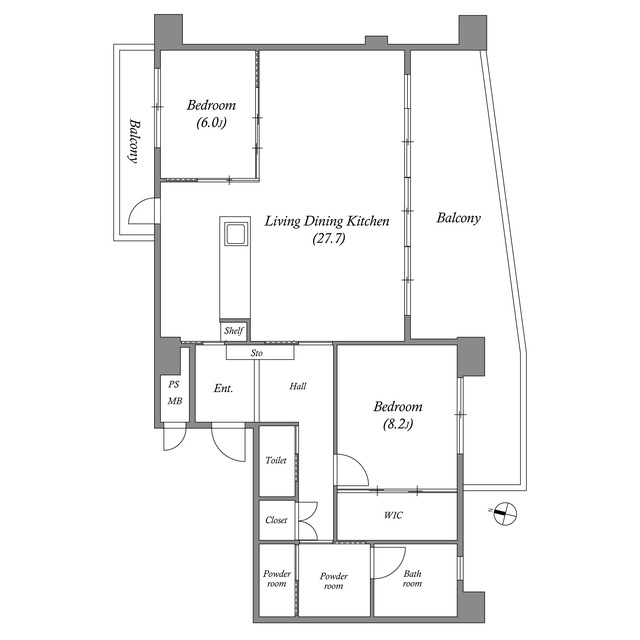 AsSkyFloorの間取り
