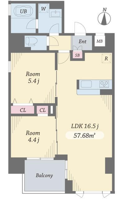 エルシノア住吉の間取り