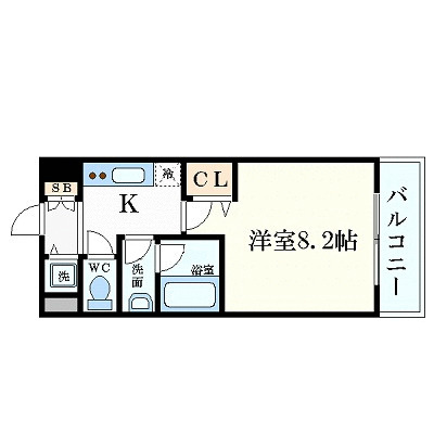 サムティ梅田Ⅱグロウアクシスの間取り