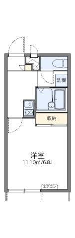 レオパレスグリーンヴィラの間取り