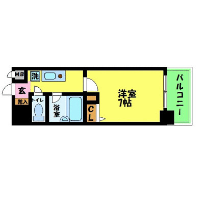 エスリード新大阪第5の間取り