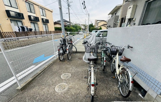 熊本市東区渡鹿８丁目のアパートのその他共用部分|駐輪場