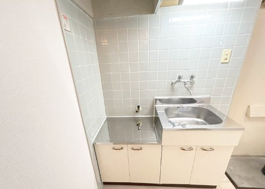 熊本市東区渡鹿８丁目のアパートのキッチン|使いやすいキッチンです