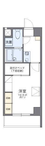 レオパレスさくら中央の間取り