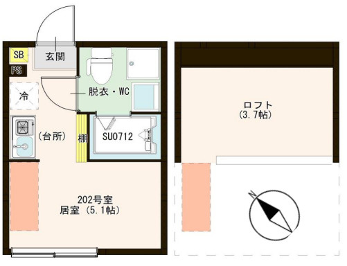 葛飾区東金町６丁目のアパートの間取り