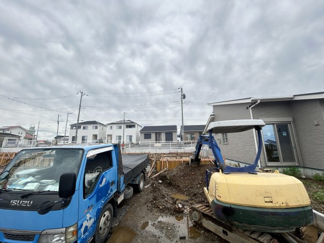 新築　高崎市箕郷町上芝第９　クレイドルガーデン　3号棟の外観|現地写真　2026年10月完成予定！類似物件のご内覧等、お気軽にお問合せください♪　							
　							
