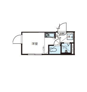 新宿区北新宿３丁目のアパートの間取り
