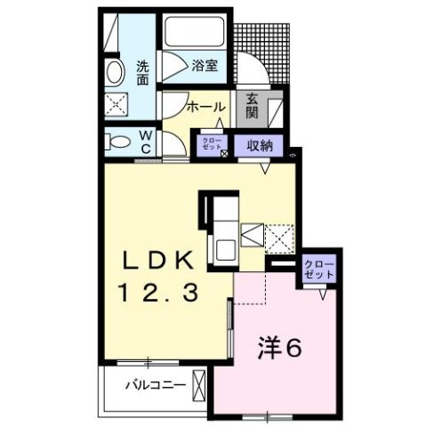 ルチル　Ⅱの間取り