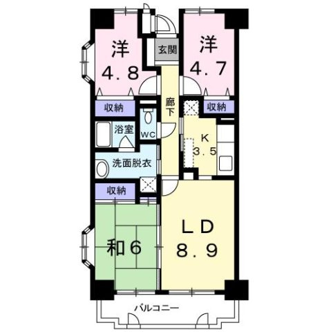 シャンヴェール柏の間取り