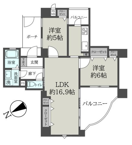 パレ武庫川プルミエールⅢの間取り